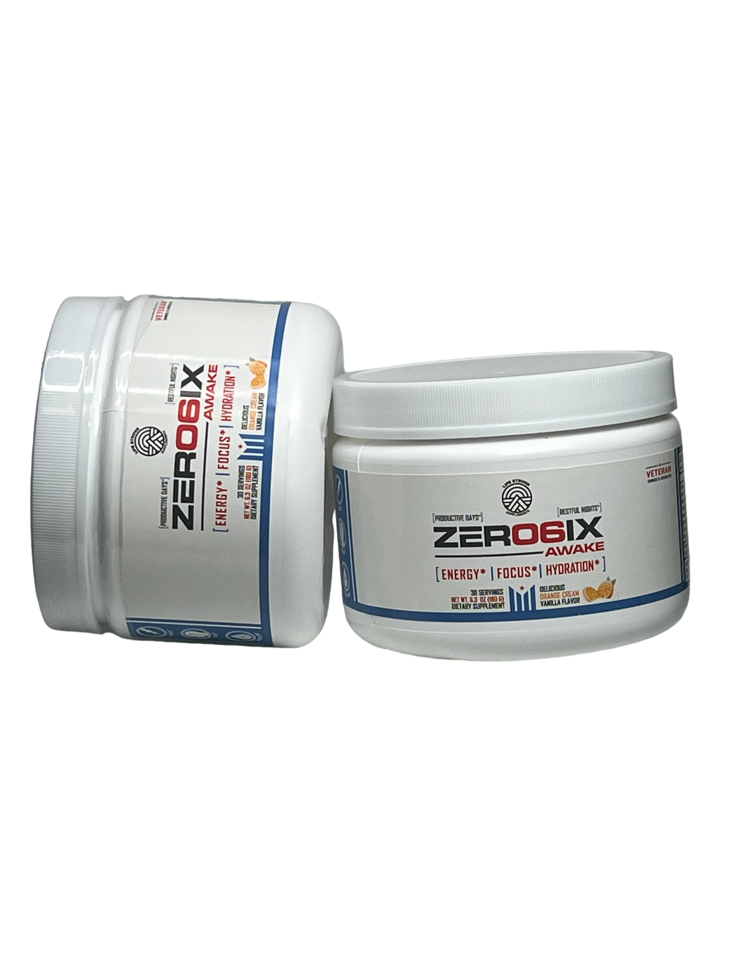 2 Bottles ZeroSix Awake: Energy, Focus, Hydration